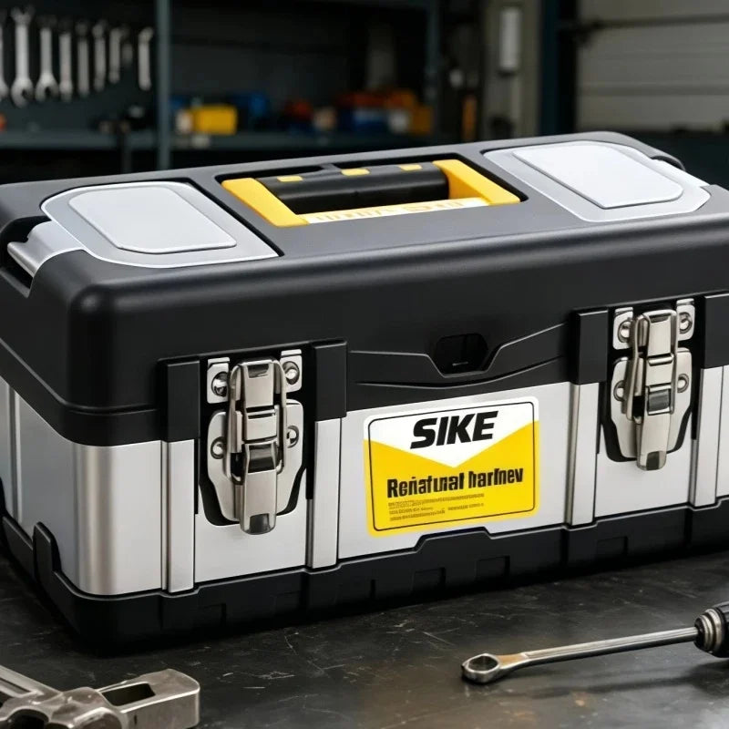 17-Inch Heavy Duty Portable Tool Box with Removable Tray Portable Tool Box QXL