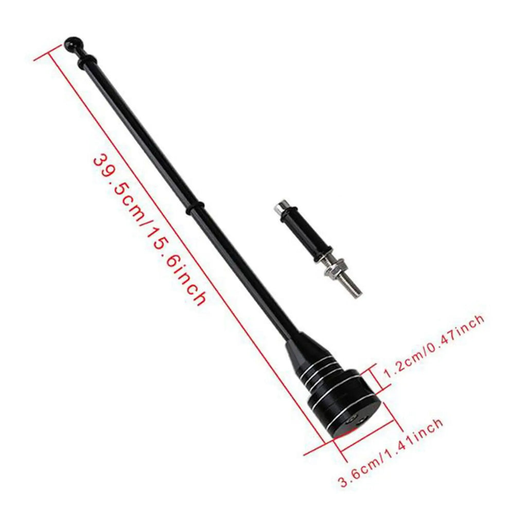 Motorcycle Luggage Rack Flag Pole Mount | Chrome & Black Motorcycle Flag Mount QXL