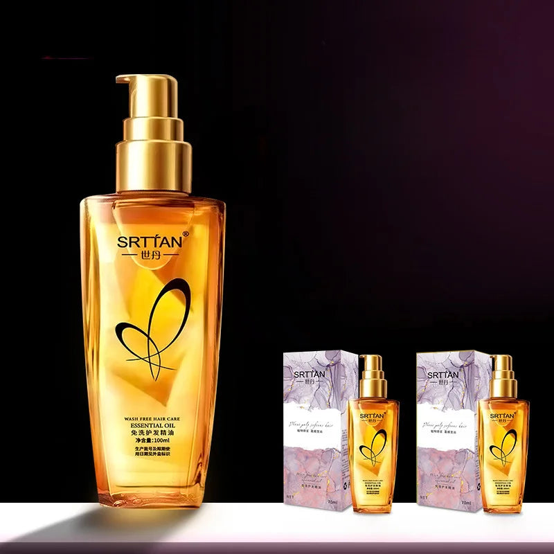 No-Wash Hair Care Oil – Non-Greasy, All Hair Types Leave-In Hair Oil QXL