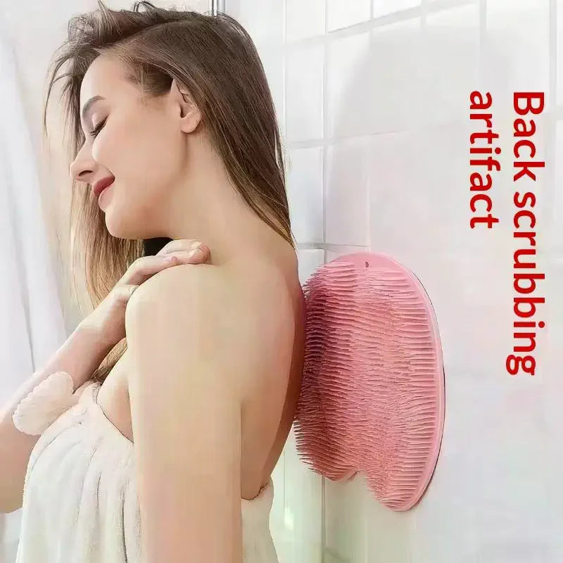 Silicone Shower Scrubber Mat | Exfoliating Back & Foot Tool Shower Scrubber Mat QXL