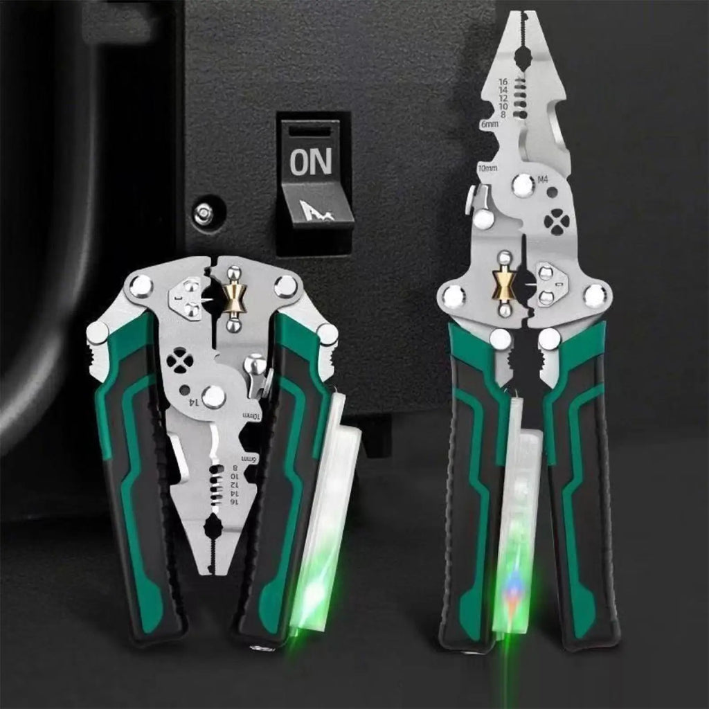 8-in-1 Wire Stripper & Voltage Tester | AC DC Detector Tool Wire Stripper Tool QXL