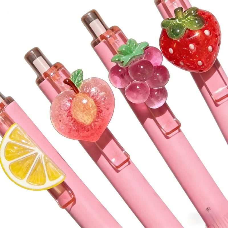 Iced Peach Boba Scented Pendant Pen 0.5mm | Cute Gift Pen Novelty Scented Pen QXL