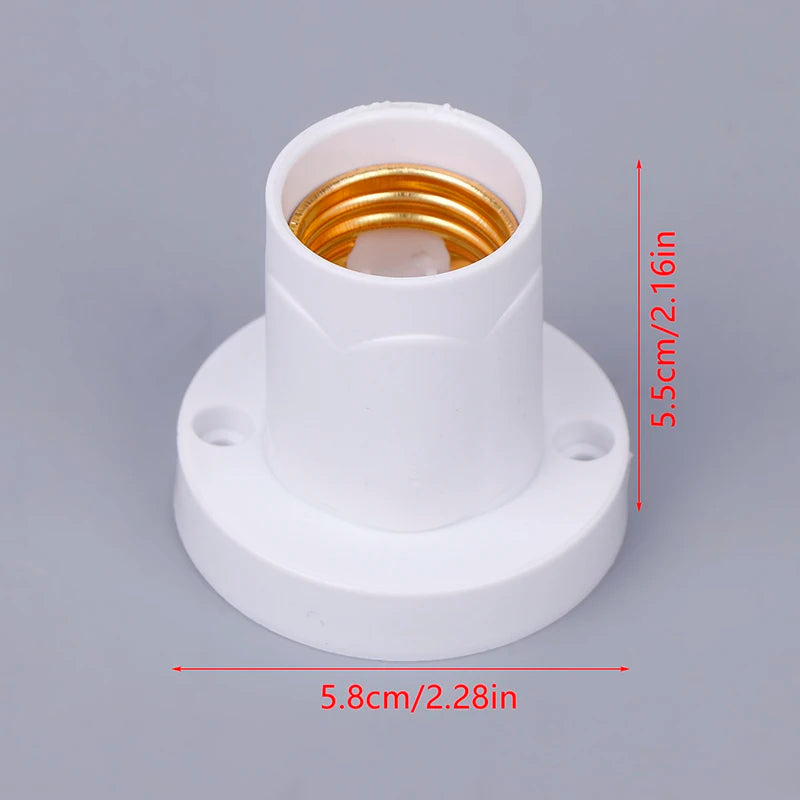 Rotatable E27 Lamp Holder 10A 230V | Straight & Angled Base Lamp Holder Socket QXL