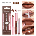 Lakerain Mini Lip Kit – Lipstick, Liner & Gloss Set Lip Makeup Set QXL set4