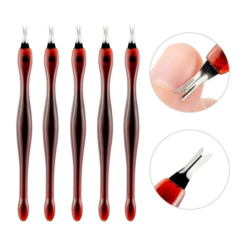 Stainless Steel Cuticle Pusher | Pro Manicure Nail Tool Cuticle Pusher QXL