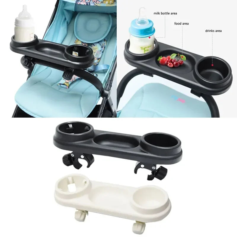 Baby Stroller Snack Tray with Cup Holder | Universal Fit Stroller Snack Tray QXL