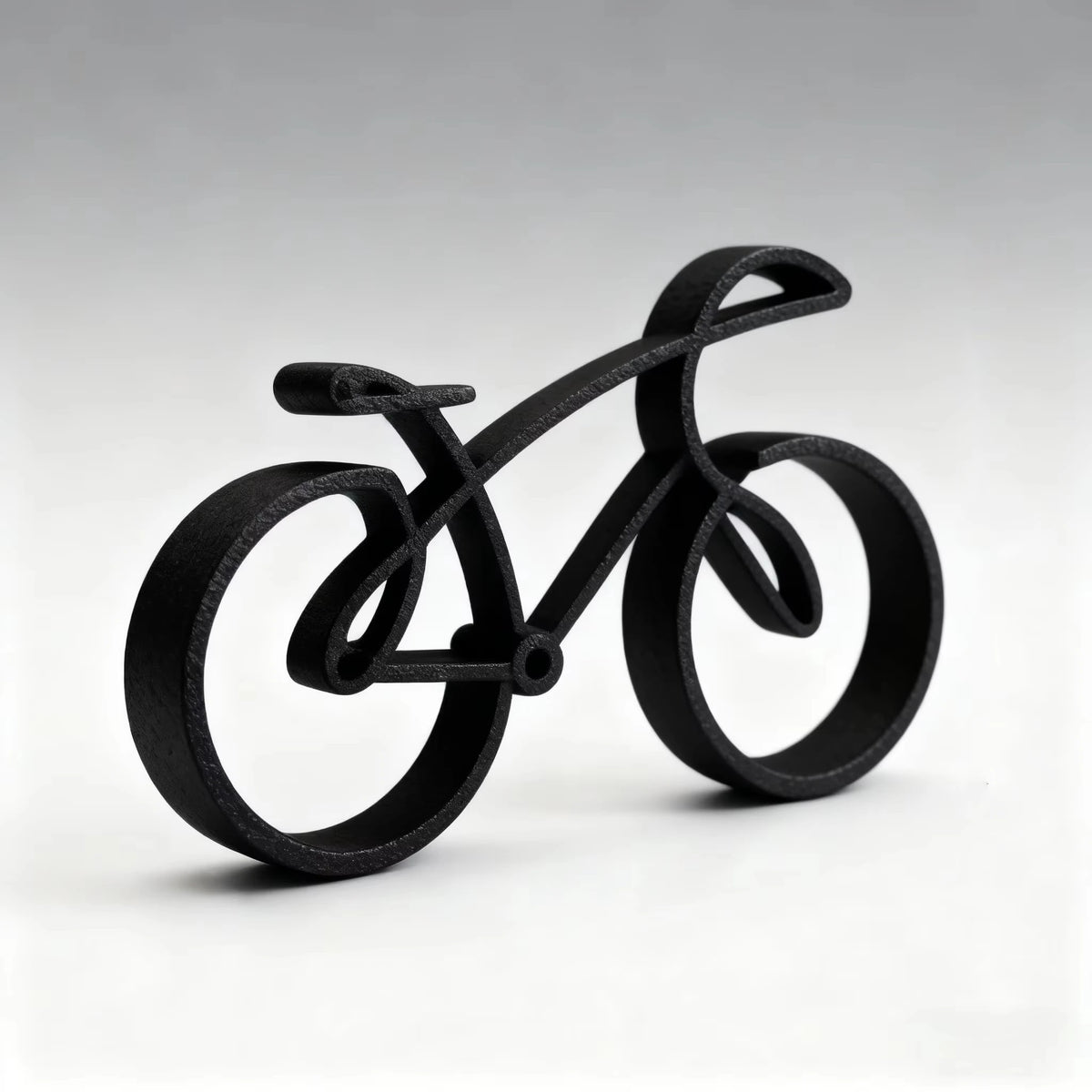 Minimalist 3D Printed Bike Sculpture | Cyclist Desk Décor Gift Desk Sculpture QXL