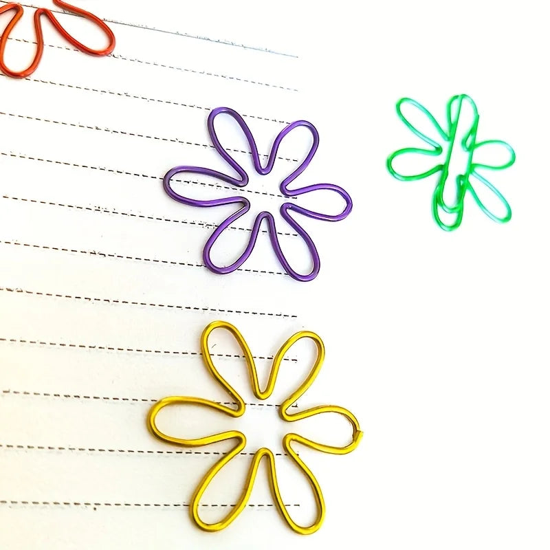 12-Pack Colorful Metal Paper Clips & Bookmarks | Office Supplies Paper Clips QXL