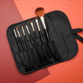 ILISYA 7-Piece Horsehair Makeup Brush Set | Beginner Kit Makeup Brush Set QXL Black
