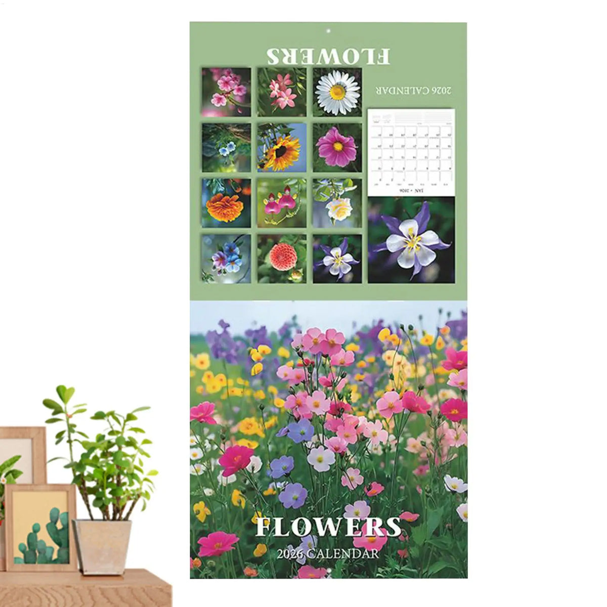 2026 Floral Wall Calendar – Monthly Planner 11×11 in Wall Calendar QXL