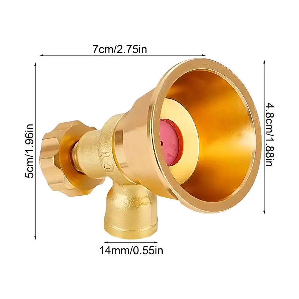 Adjustable Brass Garden Hose Spray Nozzle | Atomizing Sprayer Garden Spray Nozzle QXL Yellow