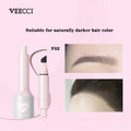 VEECCI 2-in-1 Hairline & Eyebrow Tint Pen | Waterproof Eyebrow Tint Pen QXL F02 Gray Brown