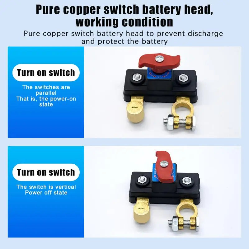 Car Battery Cut-Off Switch 12V/24V | Circuit Breaker Battery Disconnect Switch QXL