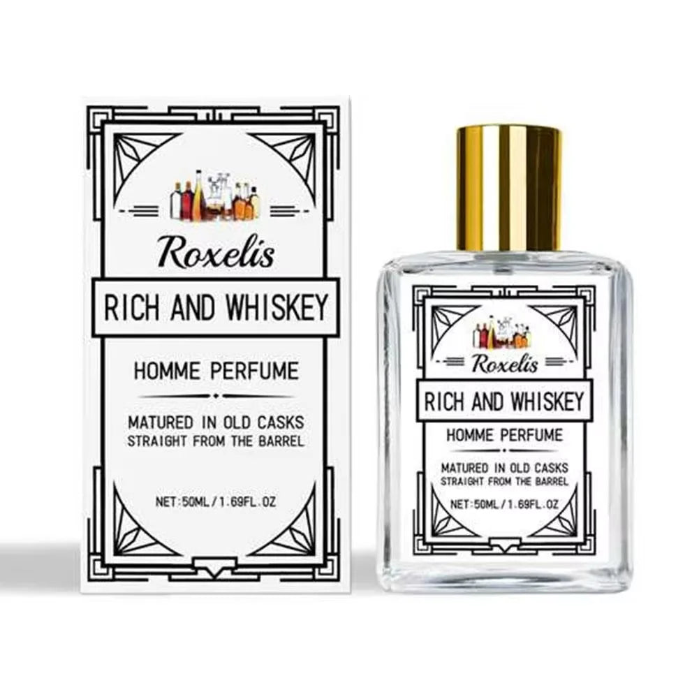 Men's Whiskey Cologne | Long-Lasting Elegant Fragrance 50ml Men's Cologne Spray QXL A CN