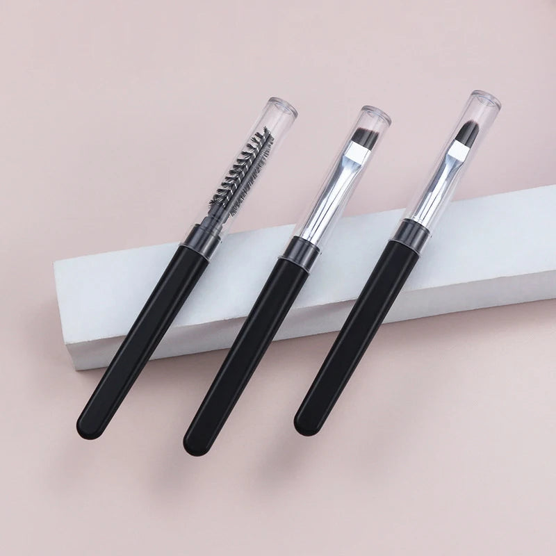 Portable Travel Makeup Brush with Lid – Eyeshadow & Eyebrow Travel Makeup Brush QXL