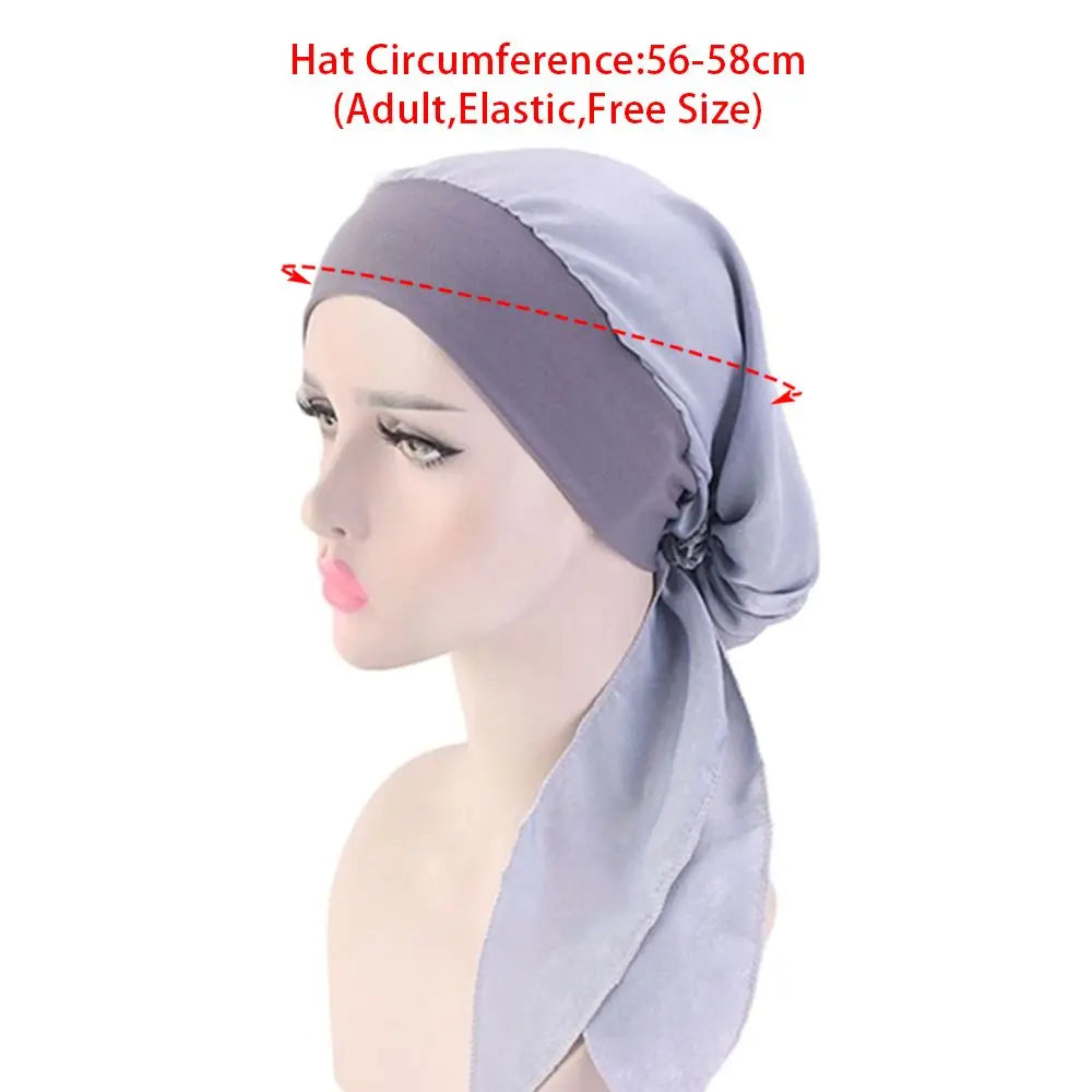 Adjustable Pre-Tied Printed Turban Head Wrap Cap | 12 Styles Turban Head Wrap QXL