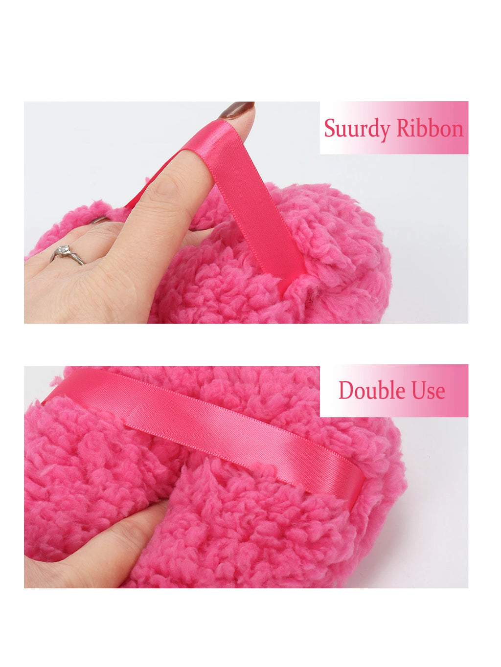 Extra-Large Thick Powder Puff – Soft, Skin-Friendly 1–2 Pack Powder Puff QXL