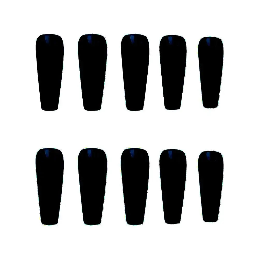 24-Pack Long Ballet Press-On Nails | Full Cover Solid Color Press-On Nail Set QXL