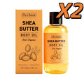 OceAura Shea Butter Body Oil 100ml – All Skin Types Body Massage Oil QXL 2 x 100ml boxed