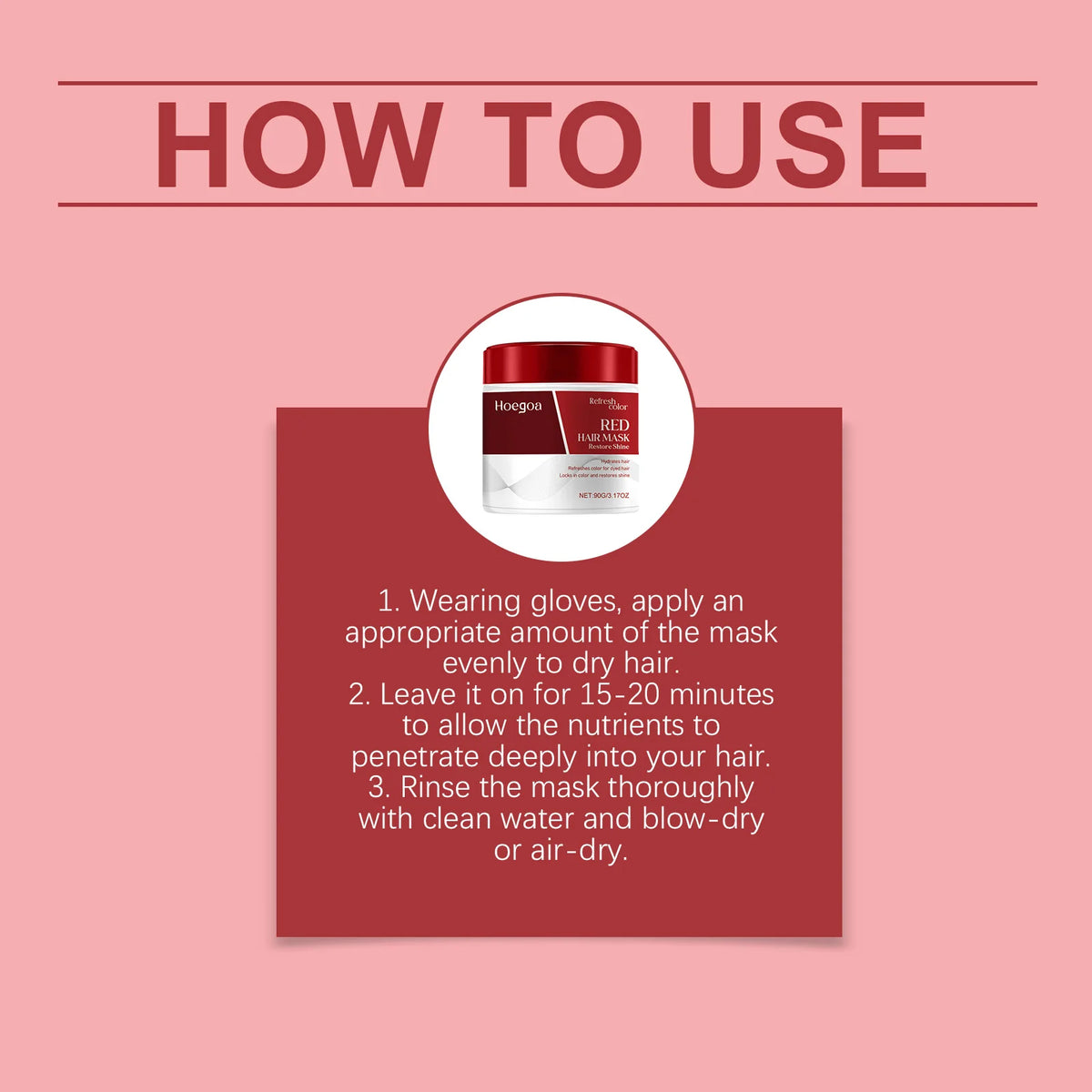 HOEGOA Color Depositing Hair Mask & Conditioner 90g Color Depositing Conditioner QXL