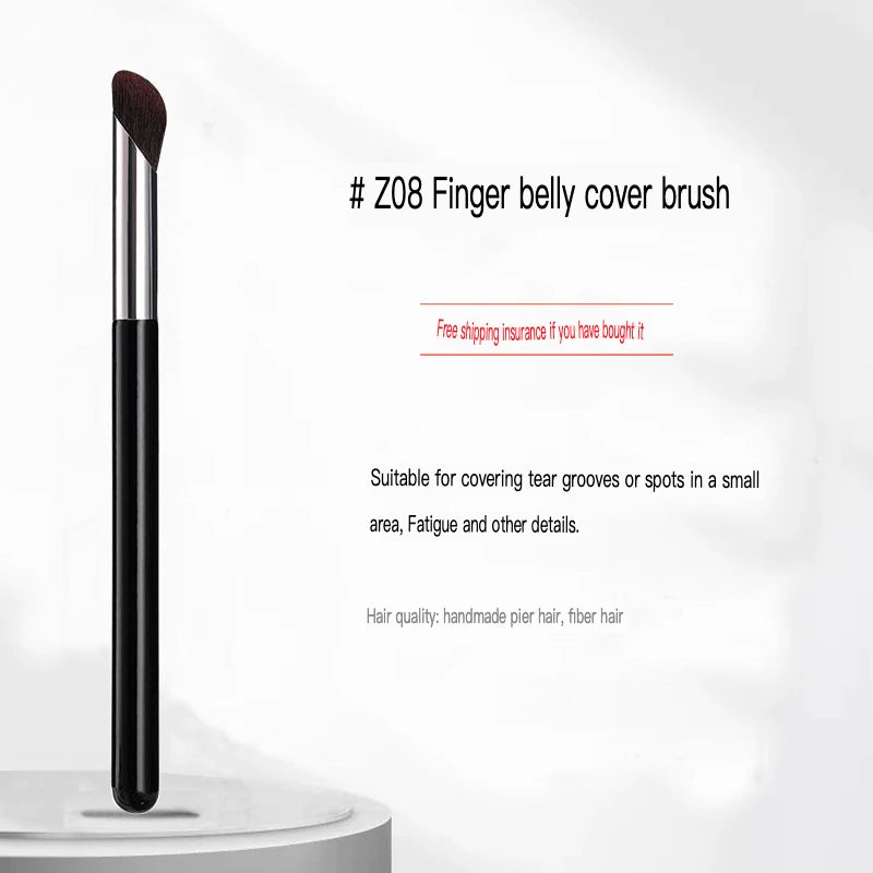 Round Head Concealer Brush Set – 4pc Powder Puff & Eye Concealer Brush Set QXL