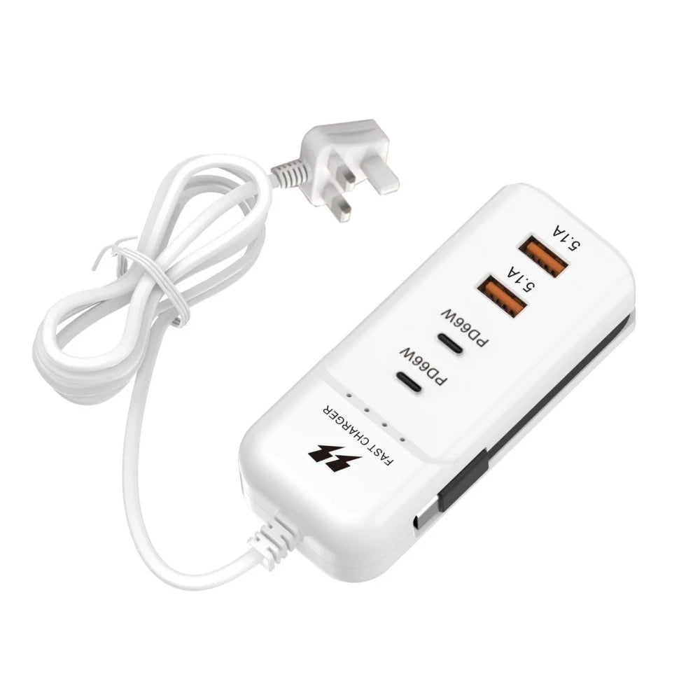 USB-C PD Multiport Fast Charger Wall Adapter | EU US UK Plug Multiport Wall Charger QXL UK Plug