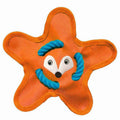 Interactive Squeaky Dog Fetch Flying Disc | Soft Fleece Pet Toy Dog Fetch Toy QXL Orange