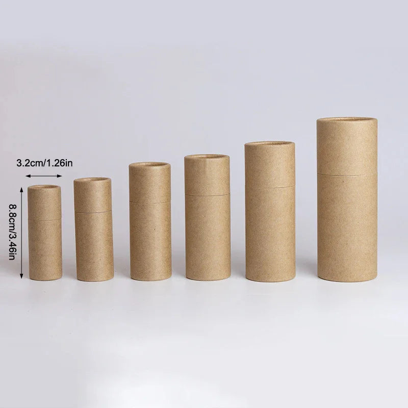 Kraft Paper Tube Box for Essential Oil Roller & Perfume Kraft Paper Tube Box QXL
