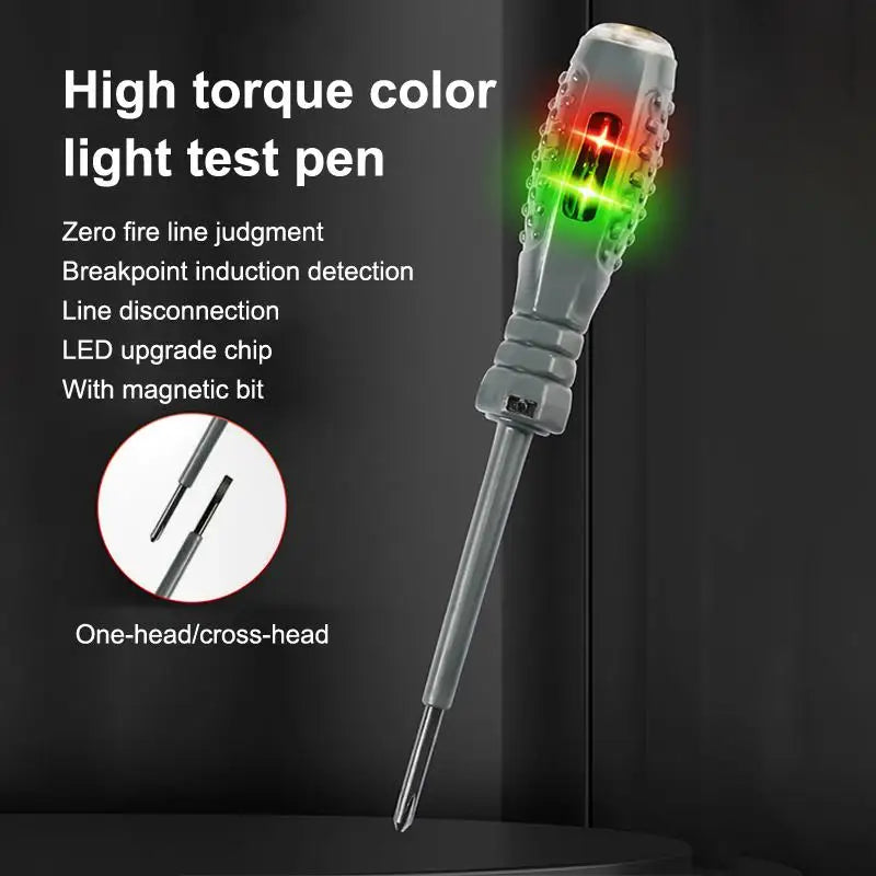 2-in-1 Non-Contact Voltage Tester & Screwdriver 12–220V Voltage Tester Pen QXL