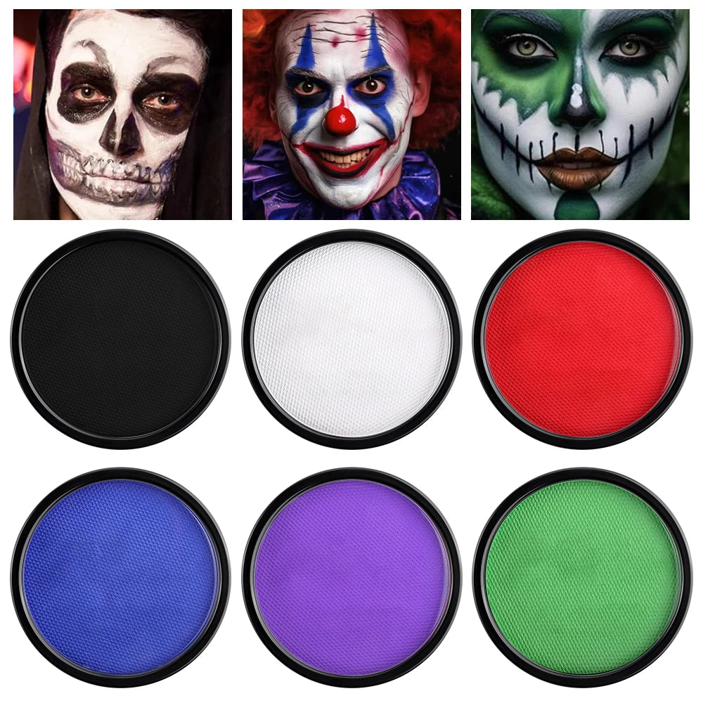 VERONNI 30g Water-Based Face & Body Paint | Black & White Face & Body Paint QXL