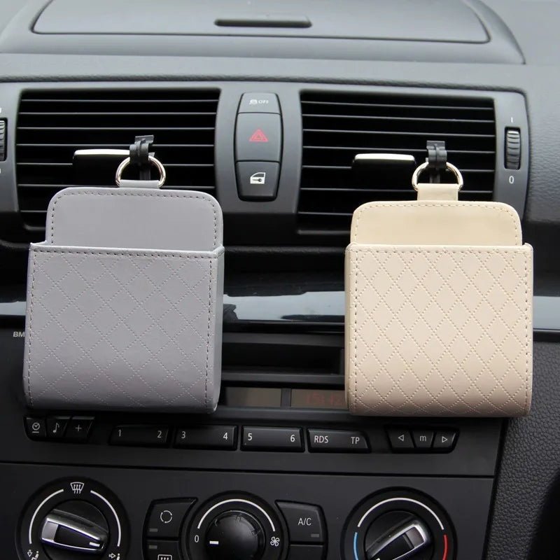 Car Air Vent Phone Holder & Storage Box Organizer Car Vent Organizer QXL