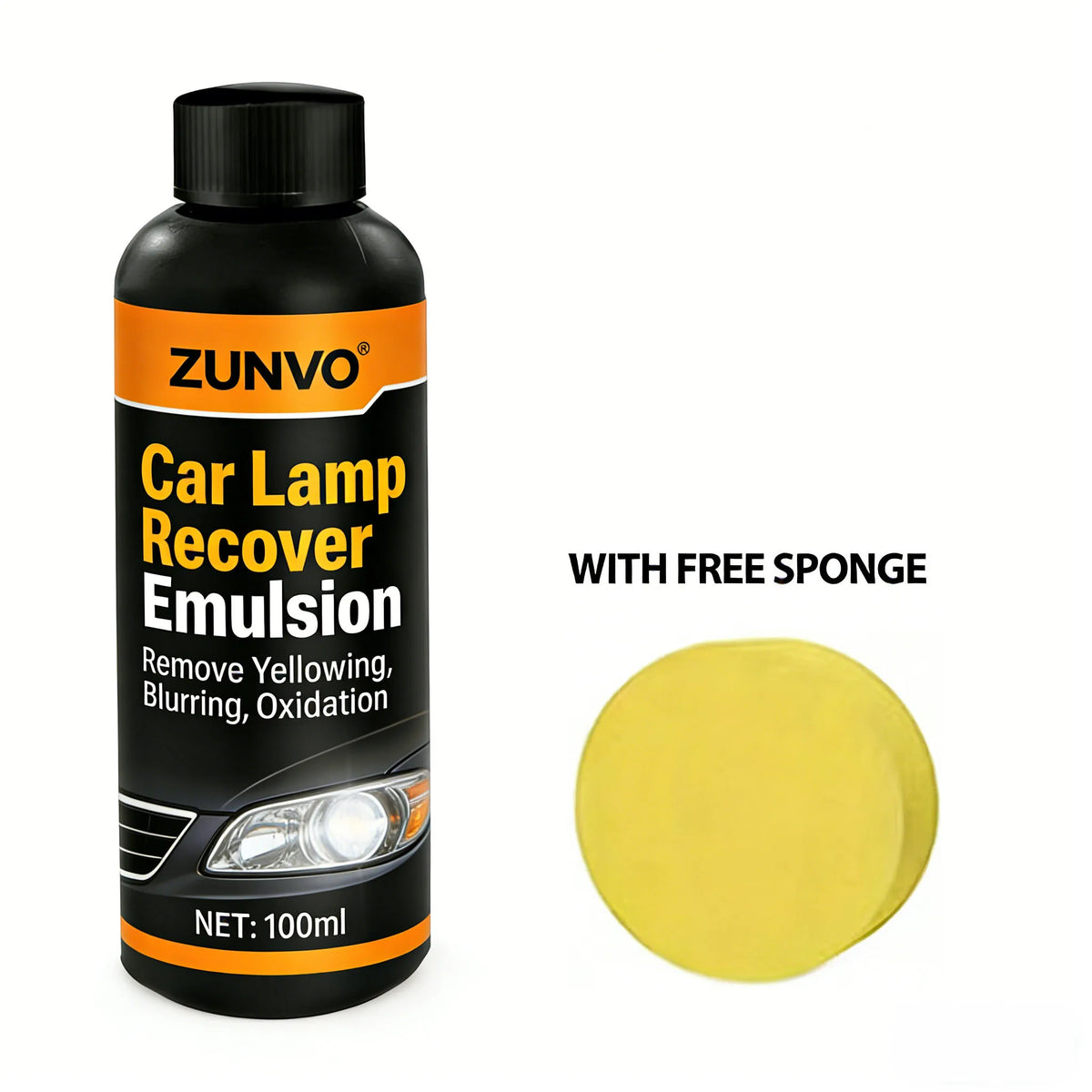 Car Headlight Restoration Emulsion | Remove Yellowing & Oxidation Headlight Restorer QXL