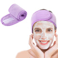 Women's Adjustable Wide Headband – Spa, Makeup & Yoga Wide Hair Headband QXL 1PC-Purple