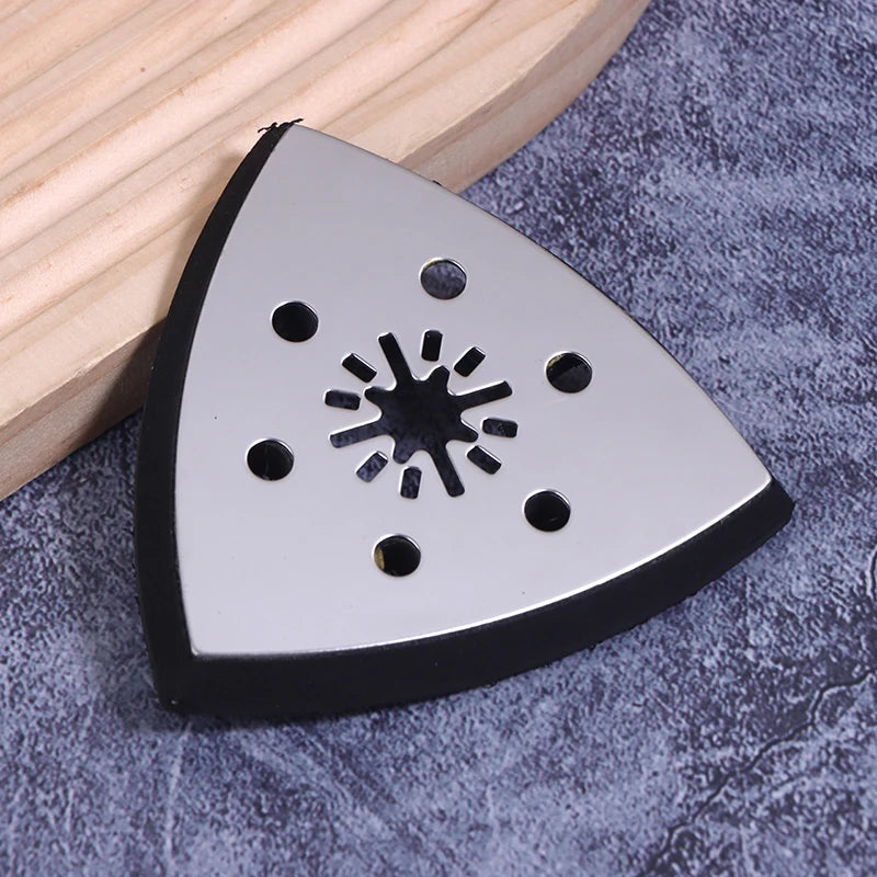 90mm Triangular Sanding Pad 6-Hole Quick-Release Velcro Triangular Sanding Pad QXL
