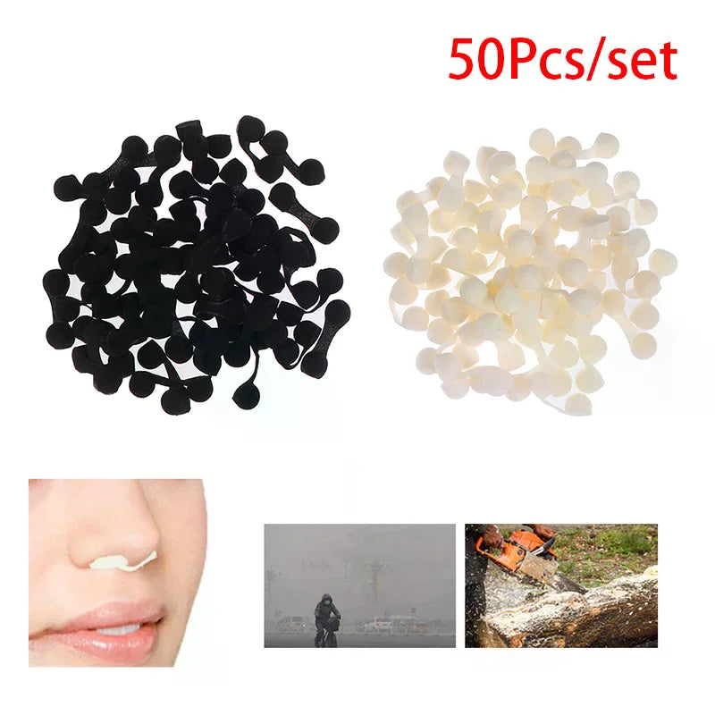 50-Pack Spray Tan Nose Filters | Sponge Nasal Plugs Black & White Disposable Nose Filters QXL
