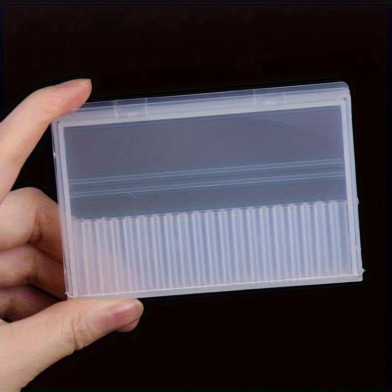 2-Pack Clear Acrylic Nail Drill Bit Holder | 20-Hole Organizer Nail Drill Bit Holder QXL