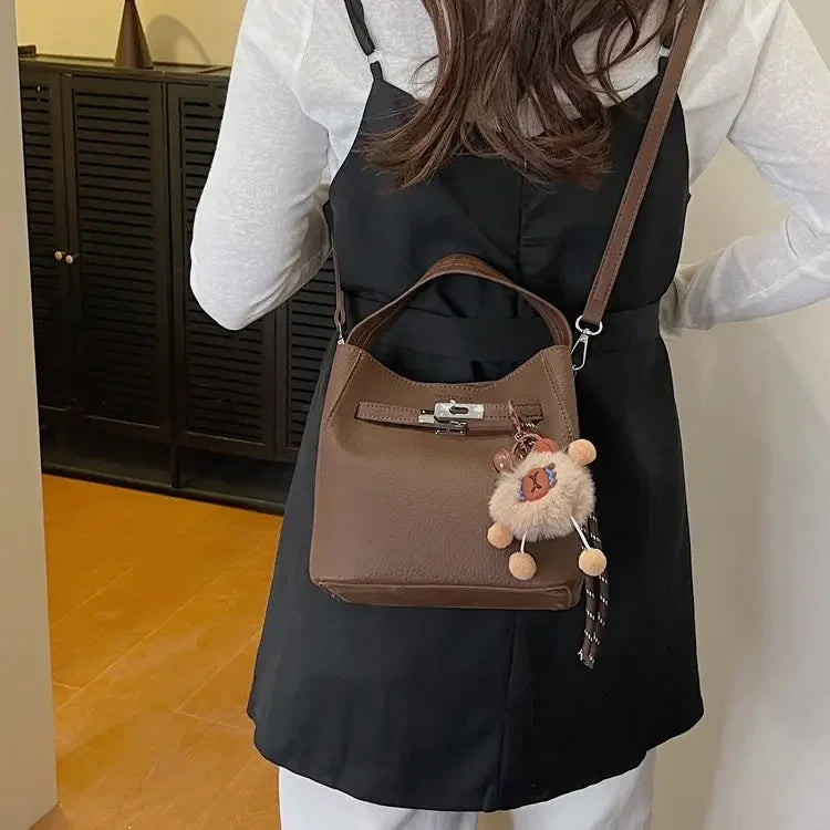 Women's Luxury Leather Tote Bag | Classic Vintage Style Luxury Tote Bag QXL