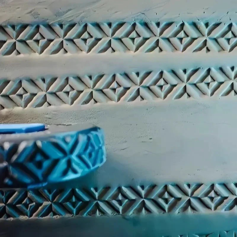 Egyptian Relief Clay Roller Stamp | Pottery Texture Tool Clay Texture Roller QXL