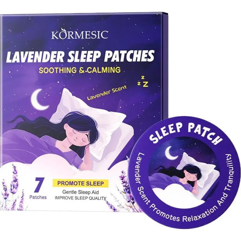 Lavender Sleep Patches – Calming Essential Oil Stickers 7-Pack Aromatherapy Sleep Patch QXL 1BOX