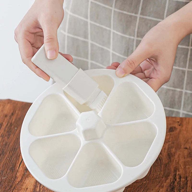 Triangle Sushi Mold & Rice Ball Maker | 6-in-1 Bento Kit Sushi Mold Kit QXL
