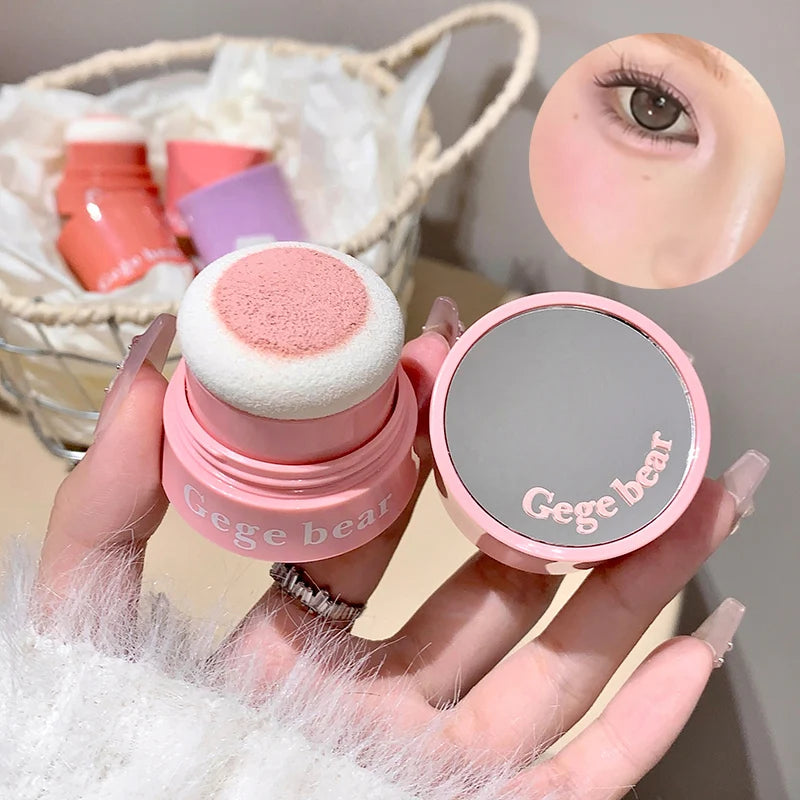 Gege Bear Puffy Blush | Korean Style Natural Brightening Face Blush QXL