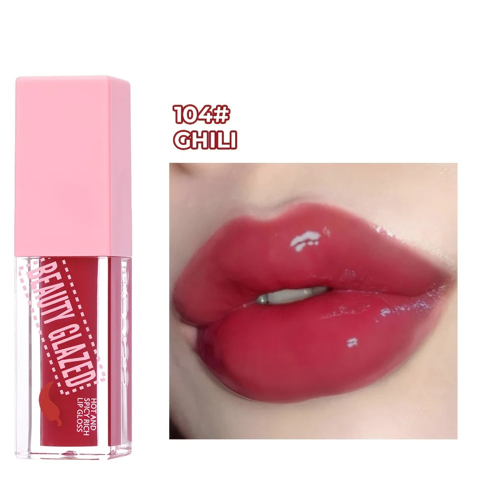 Beauty Glazed Chili Lip Plumper Oil Serum | Volumising Balm Lip Plumper Serum QXL COLOR 104