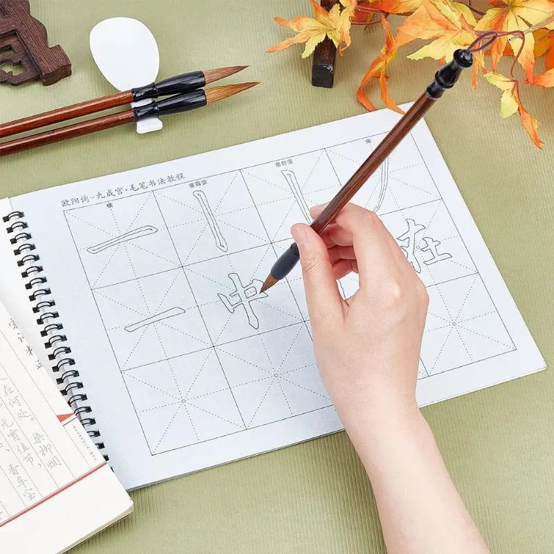 Chinese Water Writing Calligraphy Set | Reusable Cloth Paper Calligraphy Practice Set QXL
