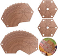 24-Piece Wood Weaving Loom Cards 2.6x3" | Craft Knitting Set Weaving Loom Cards QXL AECH04-16544