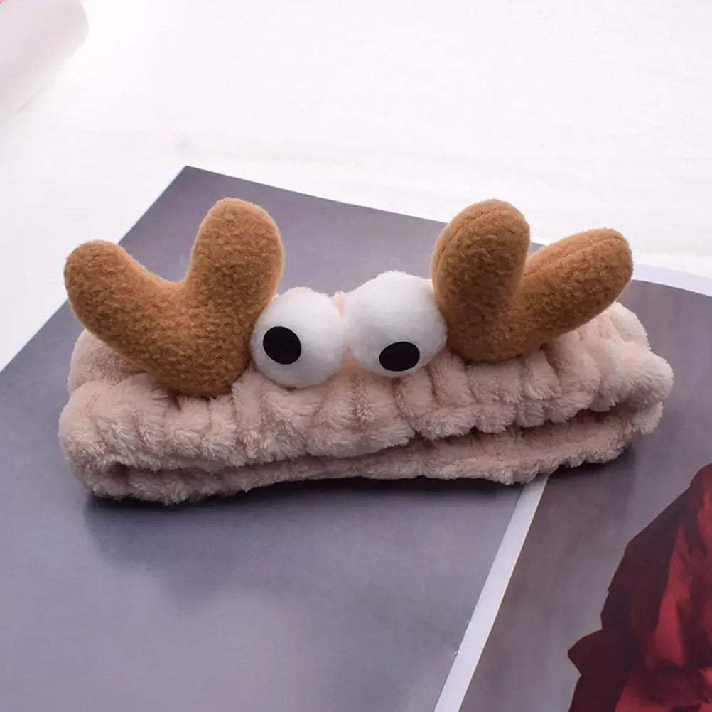 2-Pack Crab Face Wash Headbands | Non-Slip Fabric Hair Band Spa Hair Headband QXL