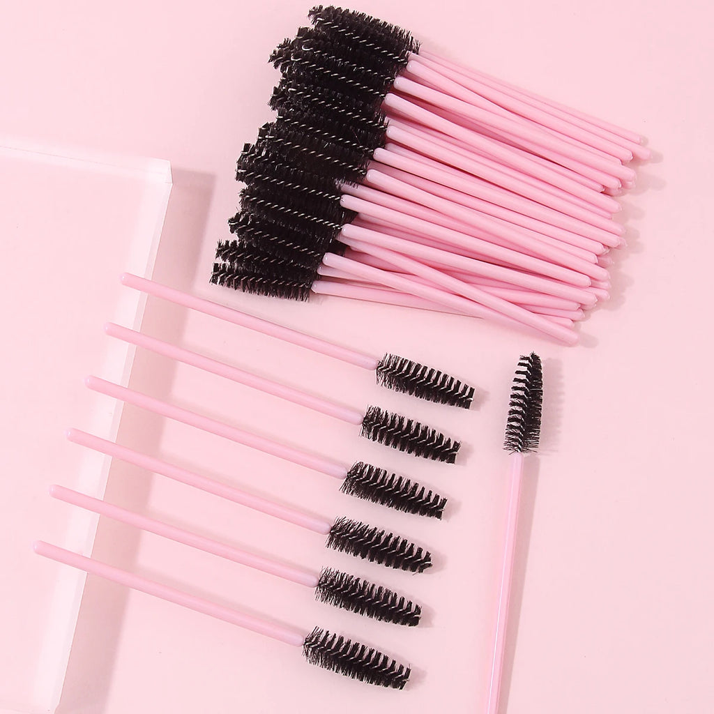 50-Pack Disposable Spoolie Brushes & Spiral Mascara Wands Disposable Spoolie Brushes QXL