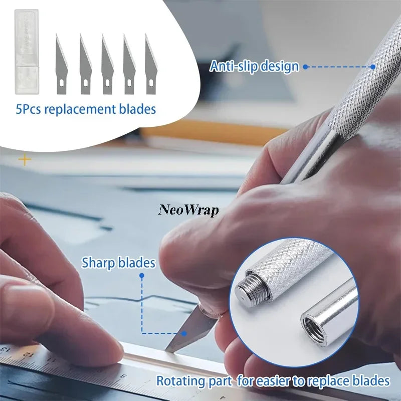 10-Pc Car Vinyl Wrap Tool Kit – Squeegee, Scraper & Knife Vinyl Wrap Tool Kit QXL