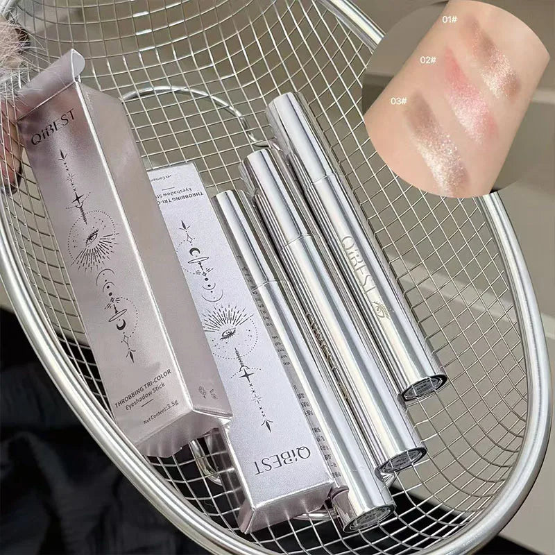 QIBEST Pearlescent Eyeshadow Stick | Shimmer & Matte Pencil Eyeshadow Pencil QXL