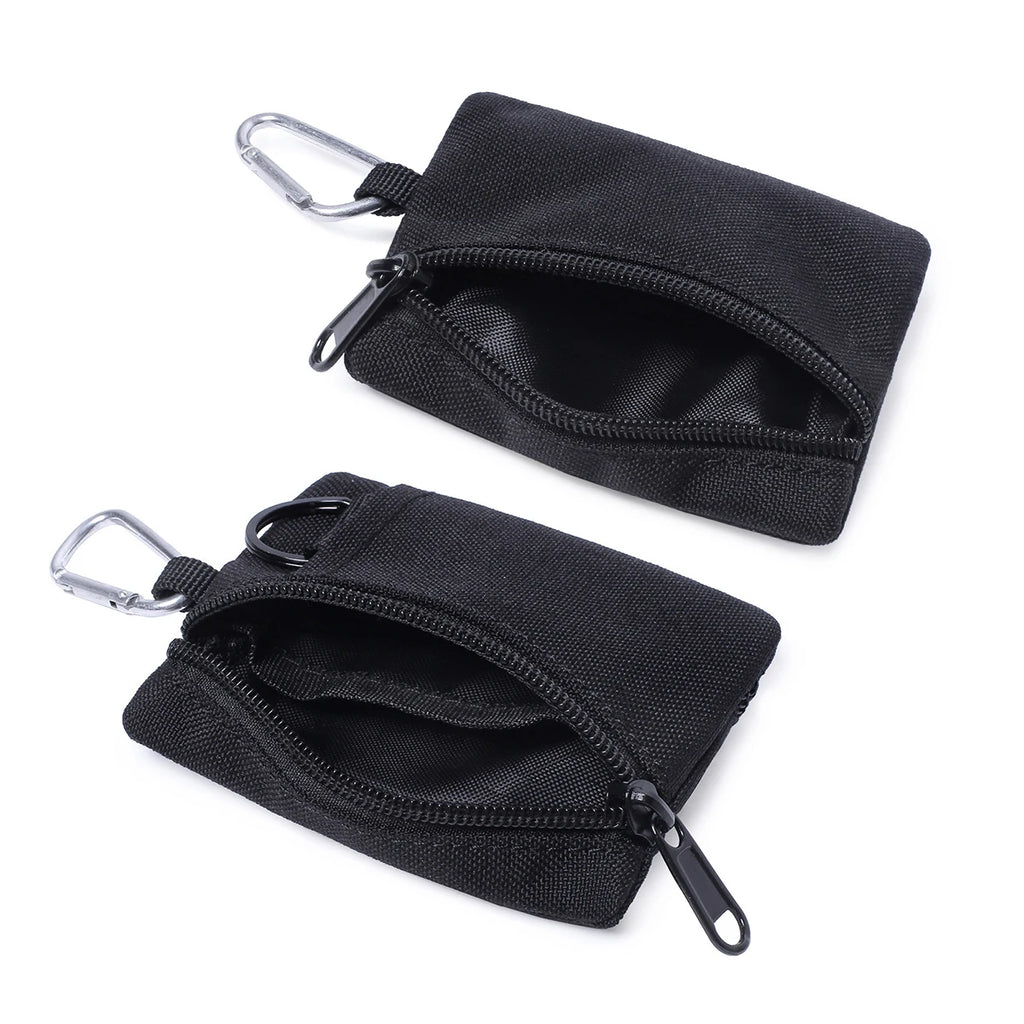 Mini Nylon Coin Purse & Key Pouch | Zipper Sports Wallet Mini Coin Purse QXL