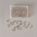 200-Pack Heart-Shaped Paper Clips | Carbon Steel Binder Clips Decorative Paper Clips QXL Silvery